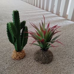 Small Decorative Fake Plants For Reptiles