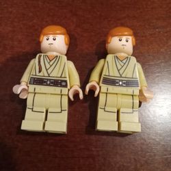 Lego Star Wars Minifigures Lot Obi Wan Kenobi Young Without Cape Tan Printed Legs