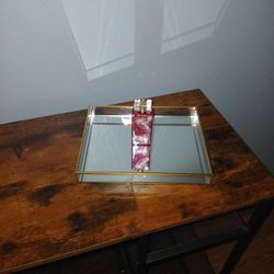 Glass tray for perfume/cologne or anything else for nice looking storage