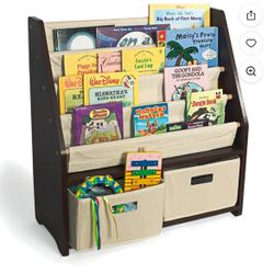 One step Ahead Sling Bookshelf With Storage bins! 