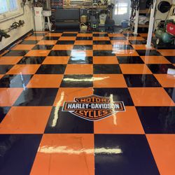 Rubber Tile,VCT, Garage Floors Scrub,polish And High Speed Buff 