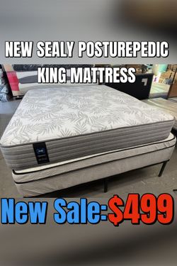 NEW SEALY POSTUREPEDIC KING MATTRESS