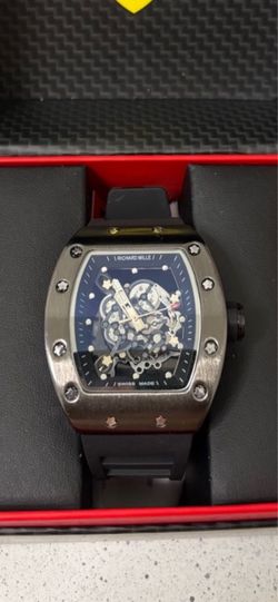 Richard Mille Skeleton Dial Men's Watch in Black
