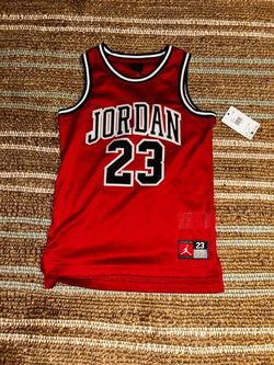 Jordan #23 Red Basketball Jersey