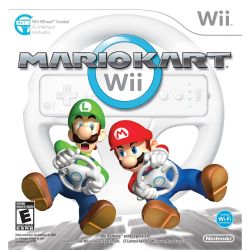 Nintendo Wii with Mario kart