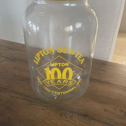 Vintage Lipton Glass Sun Tea Centennial Jar