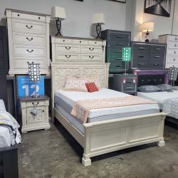 Bedroom Furniture, Bedroom Set, Queen Bed Frame and Nightstand
