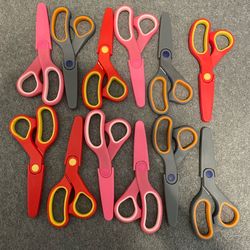 12- kids safety scissors with covers