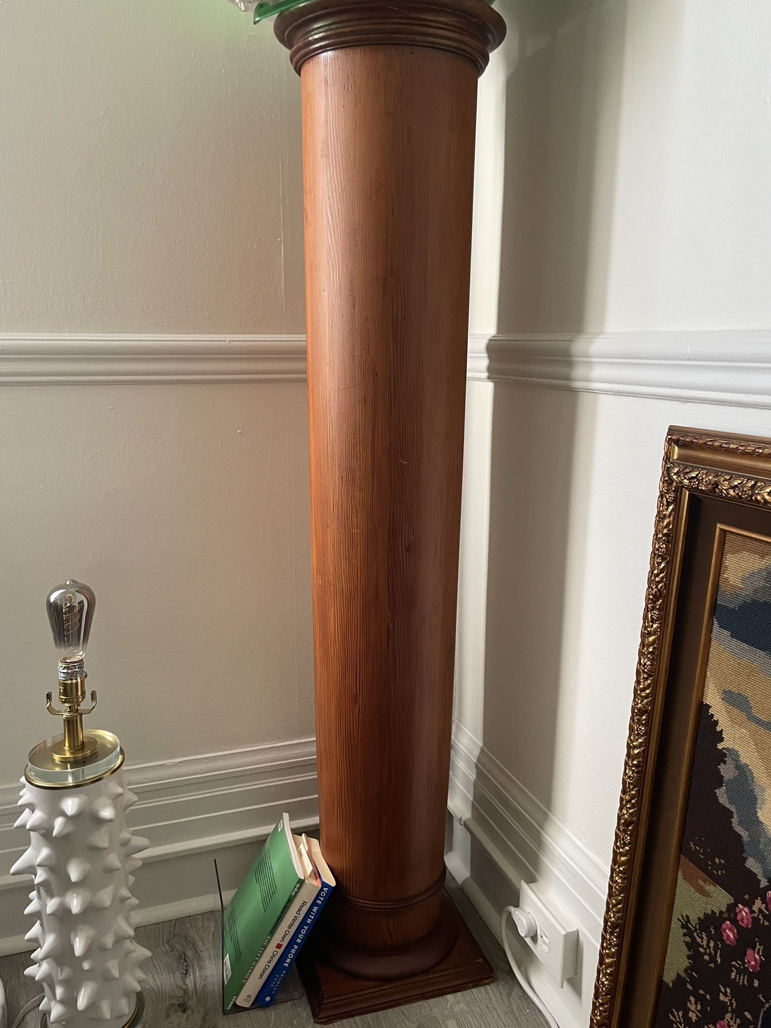 Rare X-Large Wood Column/Pedestal