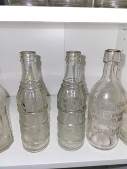 Vintage soda bottle collection