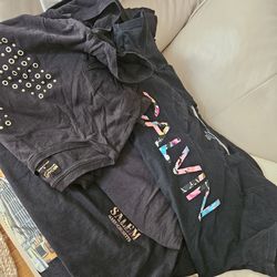 14 black cotton shirts used size M-L DKNY, CK, Michael kors . FREE