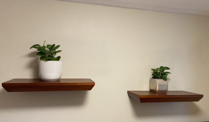 Pottery Barn Floating Shelves -Mahogony Color- $20 Each, both for $35