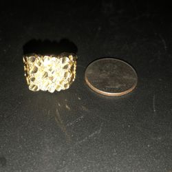 Gold Nugget Ring 
