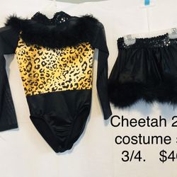 Reduced! Cheetah Dance Costume Child’s Size 3/4 Worn Once Like New! 