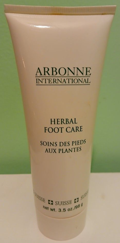 Arbonne International Herbal Foot Care Cream. Opened. 3.2 Ounces