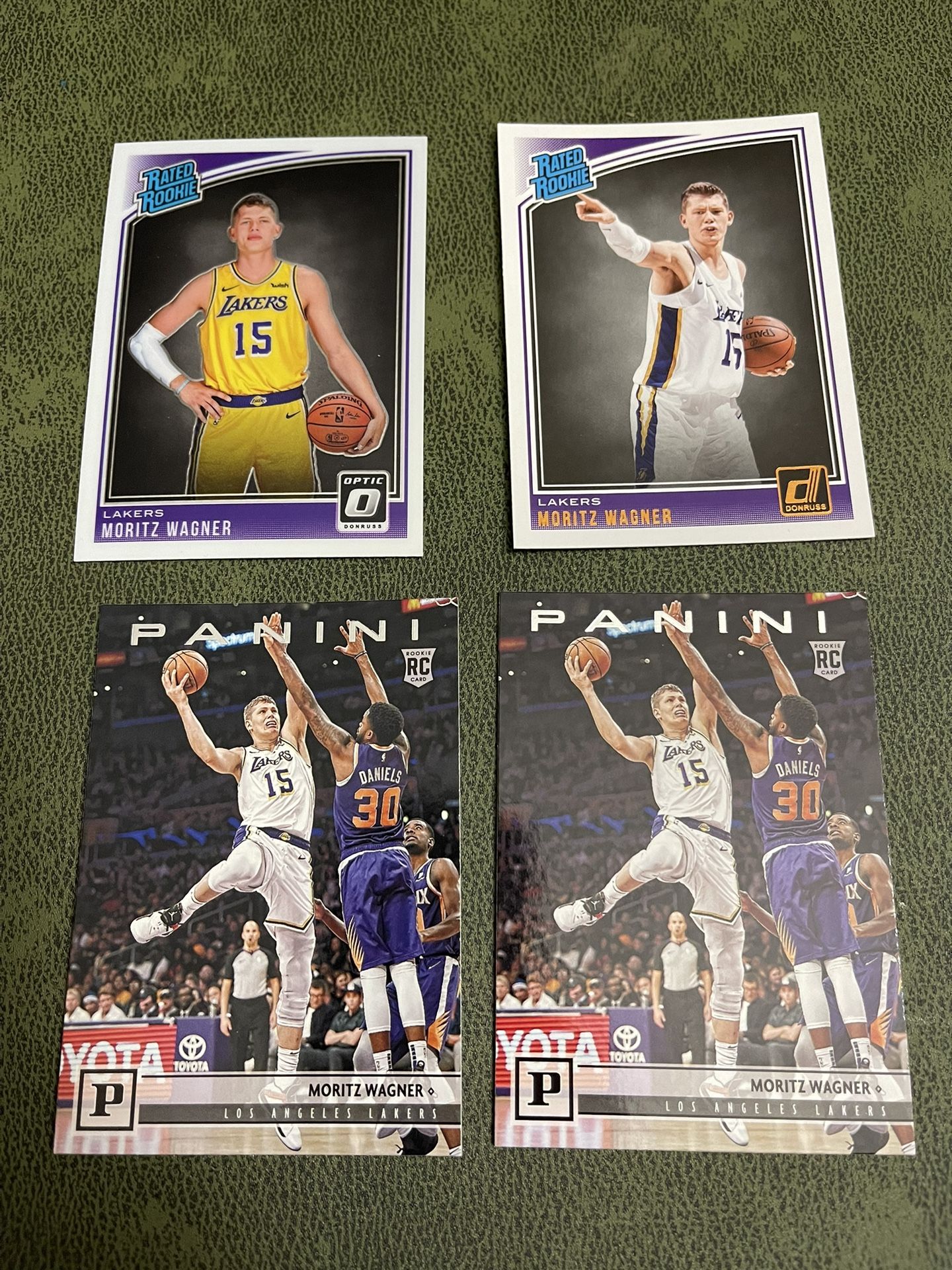 lot of 4 moritz wagner lakers nba rookie cards