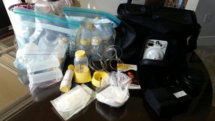 Medela breast pump and accessories