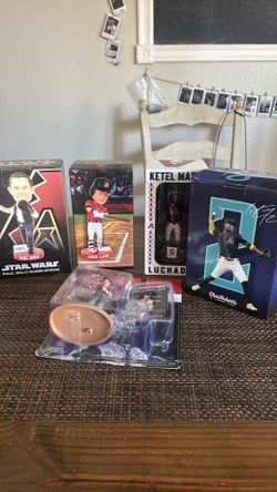 Assortment of D-backs bobble heads and figurines - $10-$20