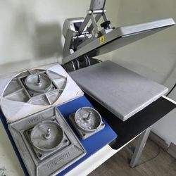 Hotronix Auto Clam Heat Press with extra platens