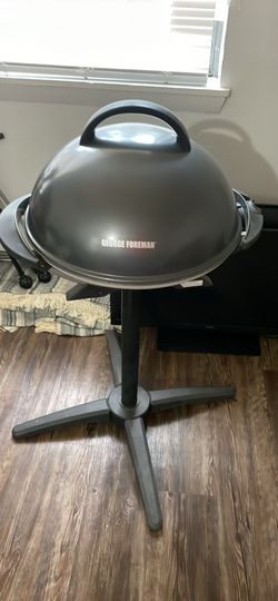 George Foreman electric BBQ grill. Indoor/outdoor.