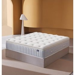 BRAND NEW-UNOPENED  12 Inch Hybrid Full Mattress in a Box–Fiberglass-Free Soft Plush w/Gel Memory Foam & Pocket Springs,Back Pain ReliefCertiPUR-US Ce