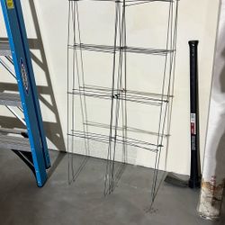 Vigoro 47 in. H x 14 in. W Green 4-Panel Wire Steel Tomato Tower Plant Cage for Garden Climbing Vegetables