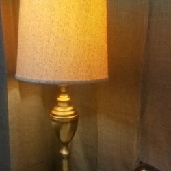 Brass Table Lamp Vintage Mid Century