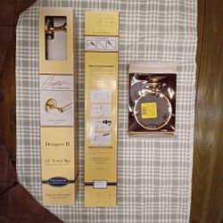 NEW Tri of Solid Brass Towel Racks