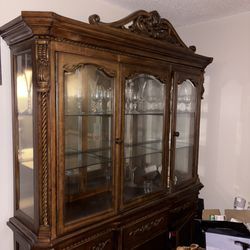 Authentic Breakfront China Cabinet