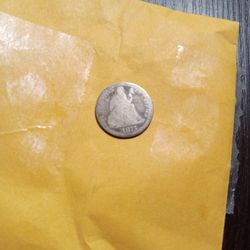 1875 CC Seated Liberty Dime