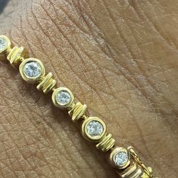 28k Diamond Tennis Bracelet Set