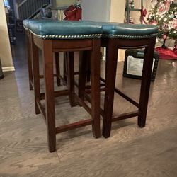 Teal Bar Stools 24” Height 