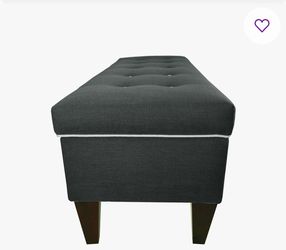 Bench elegant button-tufted storage bench.
