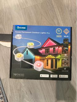 Govee Permanent Outdoor Lights Pro 100ft – Smart RGBWWIC Wi-Fi Lights
