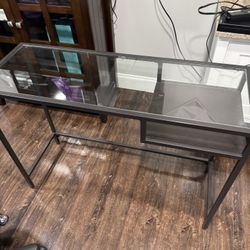 Small Glasstop Desk 29” H x 39” W x 14” D