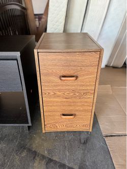 2 drawer wood standard / letter file cabinet.