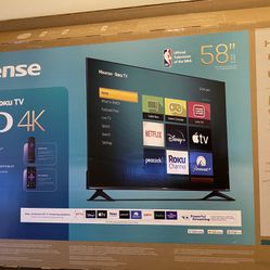 Hisense Roku TV UHD 4K  HDR 10 R6 Series 58” 