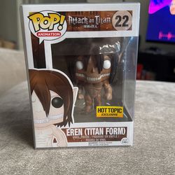 Attack On Titan Funko Pop Eren Titan Form Hot Topic Exclusive 2012
