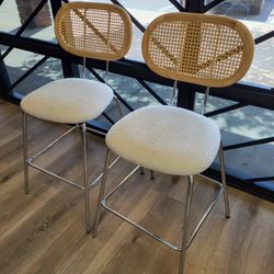 RATTAN KITCHEN BAR STOOLS