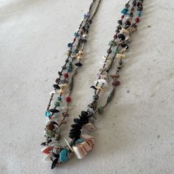 Native American Heishi necklace made in Taos New Mexico by Indians