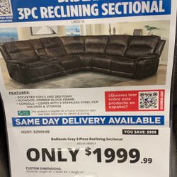 Badlands Reclining Sectional