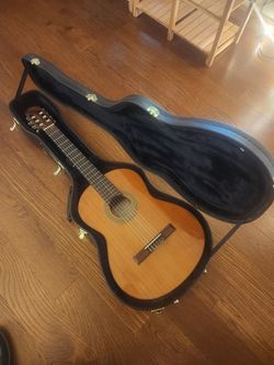 Classical guitar with case