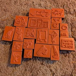 Vintage Curious George Stamp Set! 