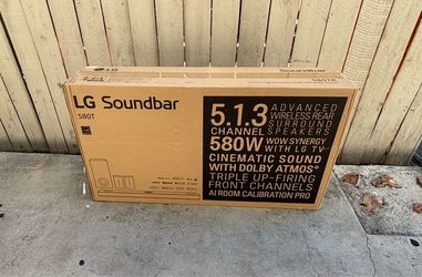 LG 5.1.3 Channel Soundbar with Dolby Atmos and Rear Surround Speakers - S80TR