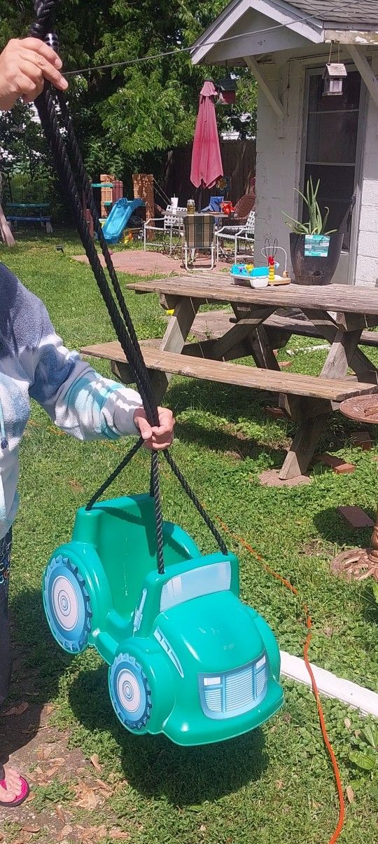 Tractor baby swing