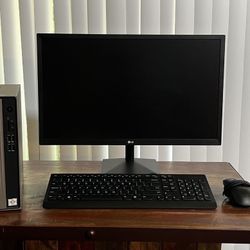 Lenovo IdeaCentre 3 AMD Athlon 3050U + LG 25" Monitor