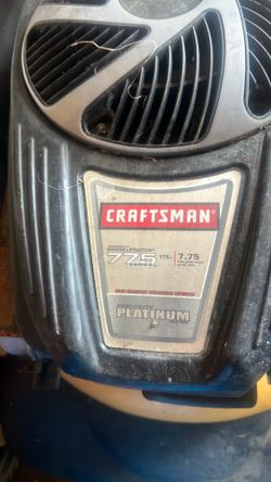 Craftsman lawn mower 775 series platinum