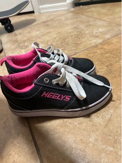Kids Black and Pink Heelys