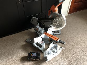 Ridgid 18 volt online miter saw