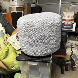 Round Stuffed Pouf Ottoman for Foot Rest,